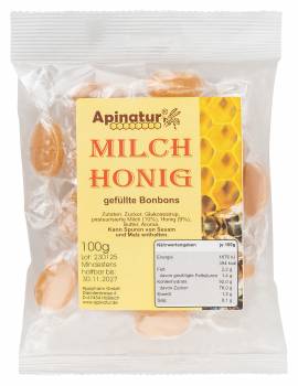 Apinatur Milch-Honig-Bonbons