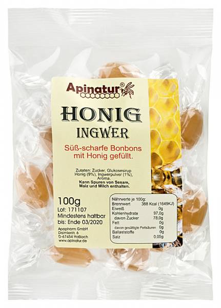 Honigbonbons Ingwer Honigbonbons Ingwer